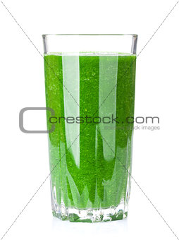 Fresh green vegetable smoothie