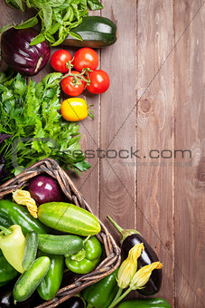 Fresh farmers garden vegetables