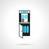 Purifier water cooler flat vector icon