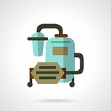 Water filter system flat vector icon