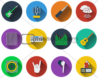 Set of musical icons