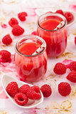 Delicious raspberry smoothie