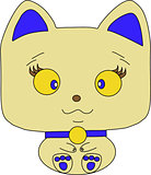Darling cat for Your Desing on a white background.