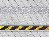 Abstract industrial background with wired fence