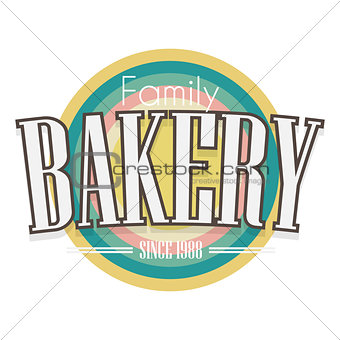 Bakery Label. Vector design.