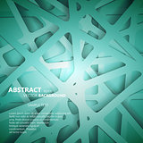 Abstract 3D Paper Graphics. Vector illustration for your business presentations.