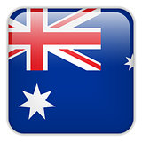 Australia Flag Smartphone Application Square Buttons