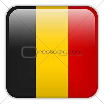 Belgium Flag Smartphone Application Square Buttons