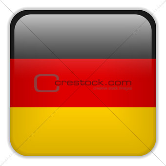 Germany Flag Smartphone Application Square Buttons