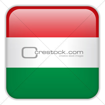 Hungary Flag Smartphone Application Square Buttons