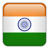 India Flag Smartphone Application Square Buttons