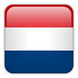 Netherlands Flag Smartphone Application Square Buttons