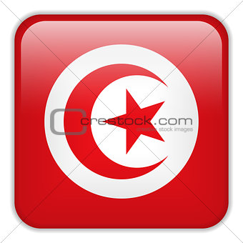 Tunisia Flag Smartphone Application Square Buttons