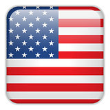 USA Flag Smartphone Application Square Buttons