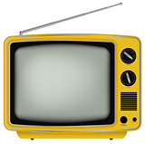 Yellow Retro TV