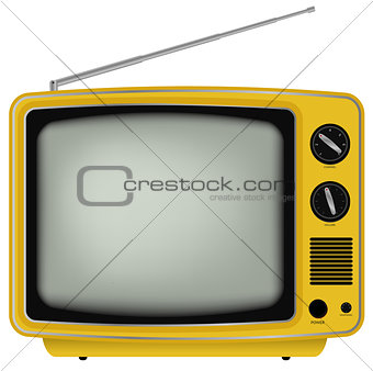 Yellow Retro TV