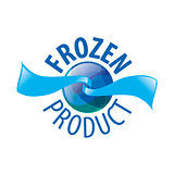 Abstract vector logo for frozen products