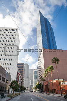Downtown of Los Angeles, California USA