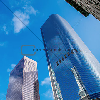 Modern office building in down town of Los Angeles. Business background