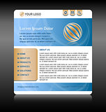 Website template layout