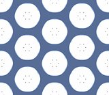 Seamless pattern with apples on the blue background.  Vector illustration.