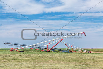 grain conveyors in agriculture landscape