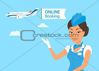 Female stewardess