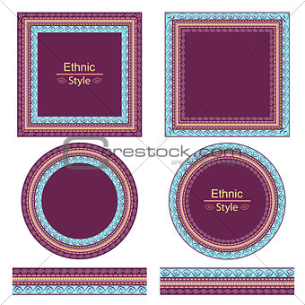 set of decorative elements