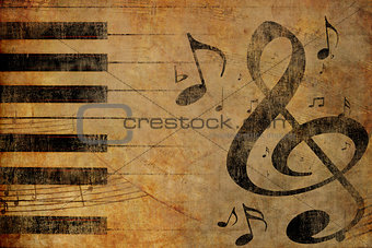 Grunge musical background