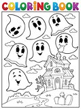 Coloring book ghost theme 4