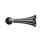 Triple air horn in black design