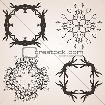 Set of frames from trees and branches