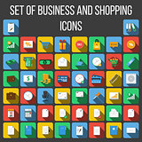 Set of Vector Colored Icons in a Flat Style