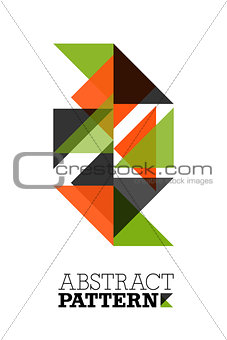 Abstract Background with Triangles Pattern.