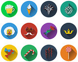 Set of celebration icons