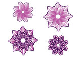 Decorative floral pattern motif