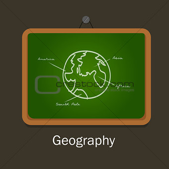 geography school subject study chalk board class earth