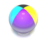 Ball, colored cmyk.