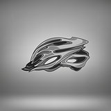 Grey Bike Helmet