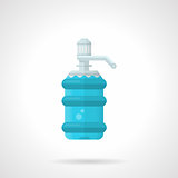Full water bottle flat vector icon