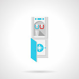 Water cooler flat vector icon