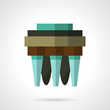 Water filter flat vector icon