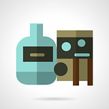 Flat vector icon for water tank