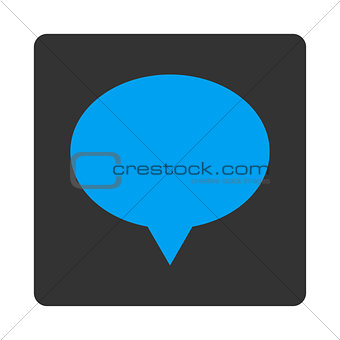 Banner flat blue and gray colors rounded button