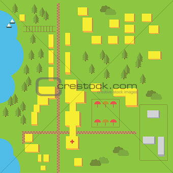 Vector elements for easy creating maps