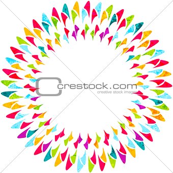Abstract colorful round vector background