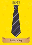 Father's Day abstract retro vintage background with tie