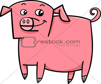 pig farm animal cartoon