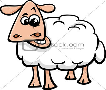 sheep farm animal cartoon