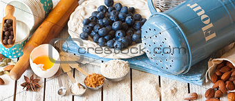 Blueberry pie.